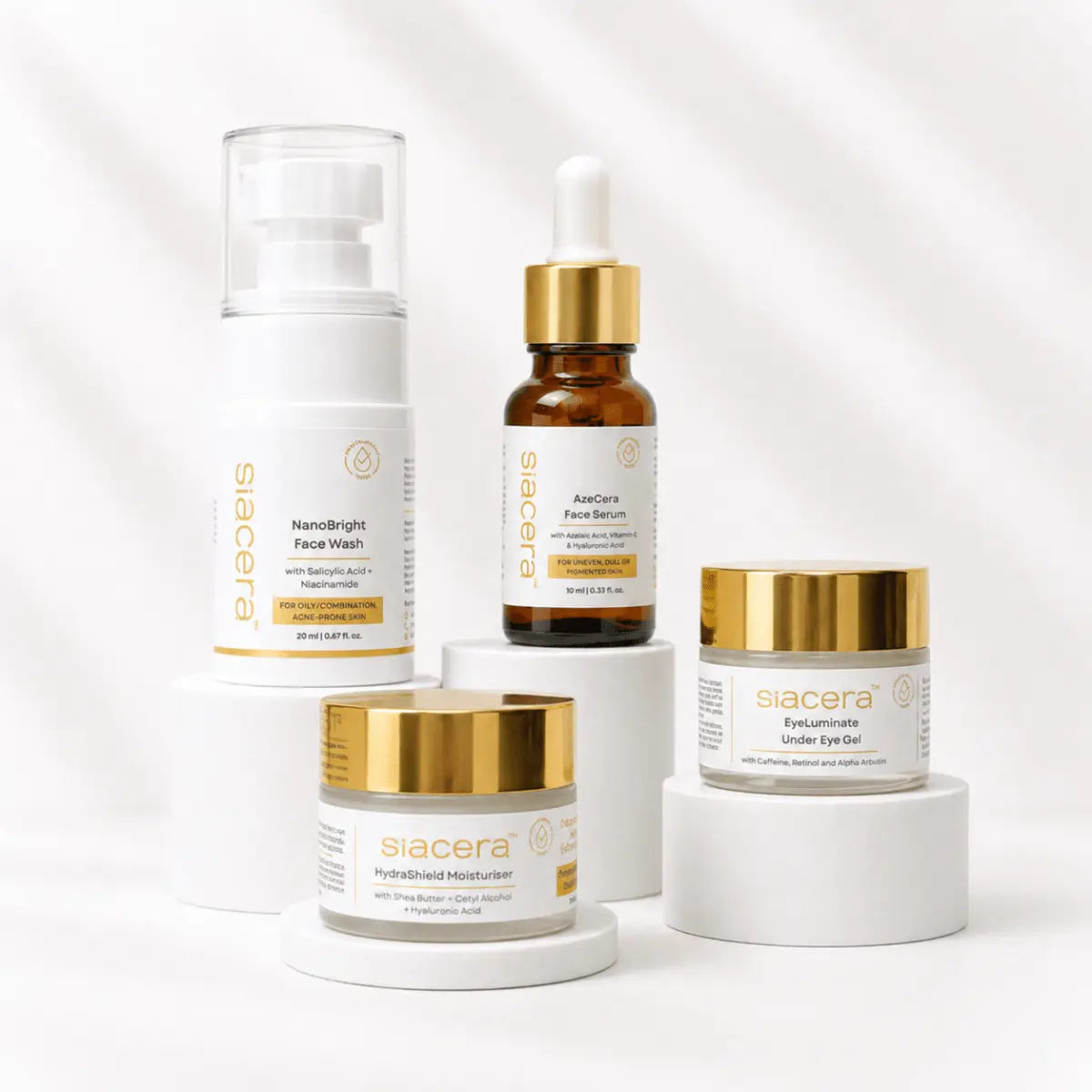 Siacera skincare range - science-backed products for acne, pigmentation, anti-ageing