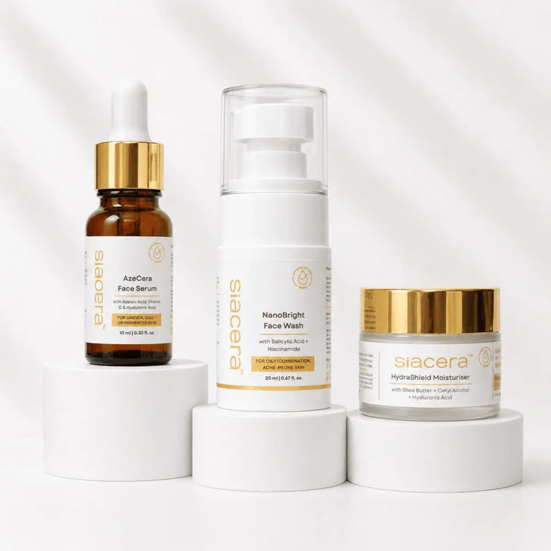 Siacera Clear & Bright skincare for dull uneven skin tone
