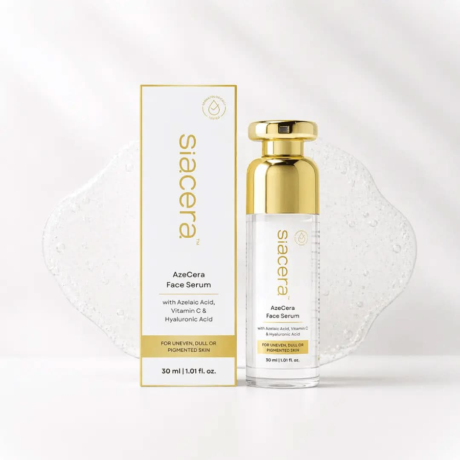 Siacera AzeCera Face Serum - Vitamin c and azelaic acid serum for pigmentation, formulated with Vitamin C + Azelaic Acid