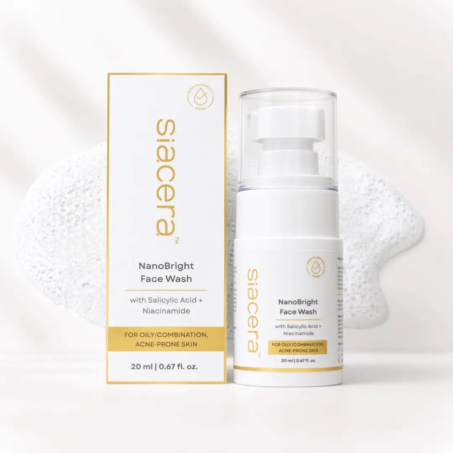 Siacera NanoBright Face Wash - key ingredients and formulation details