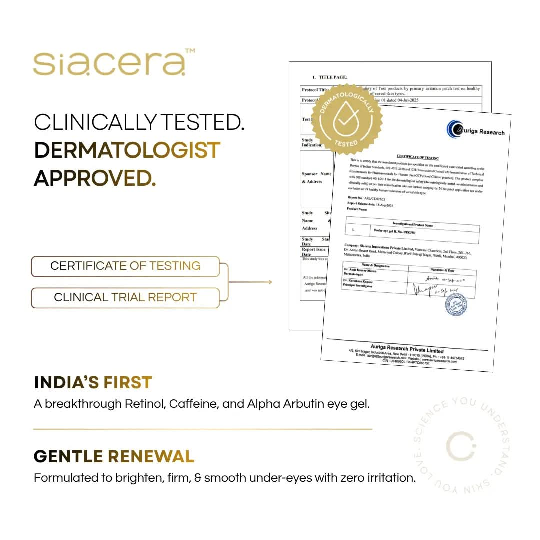 Siacera EyeLuminate Under Eye Gel - skin concern targeted by formula