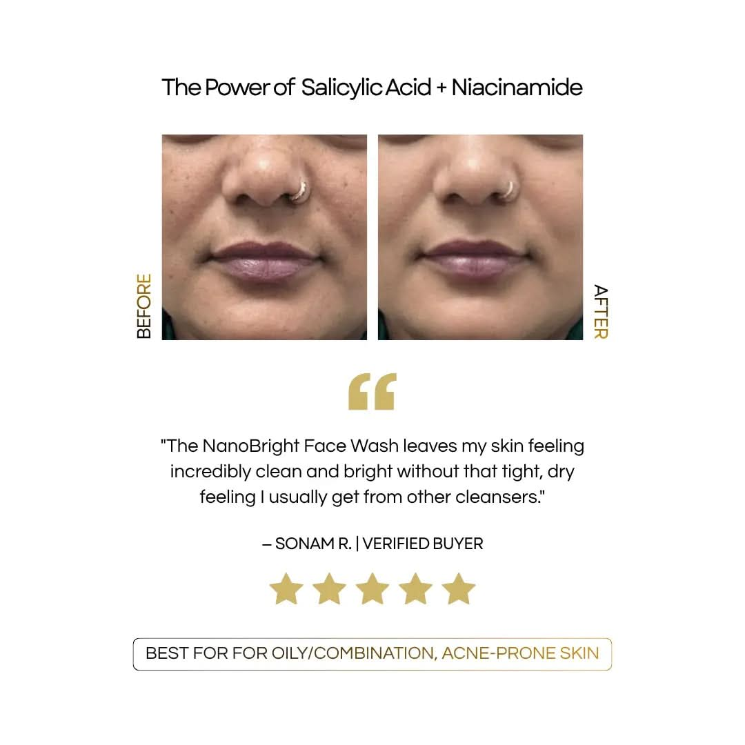 Siacera NanoBright Face Wash - fragrance-free dermatologist-tested skincare