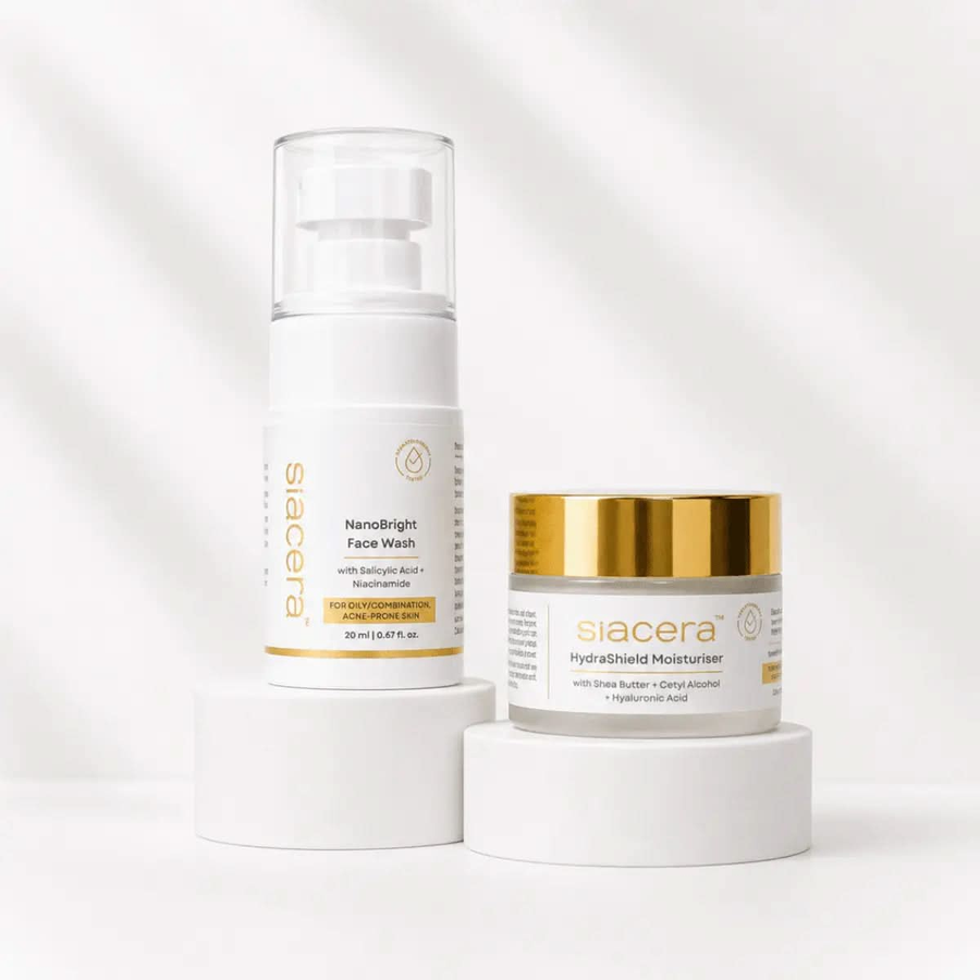 Siacera Acne Starter Kit - Complete acne skincare routine, formulated with NanoBright + AzeCera